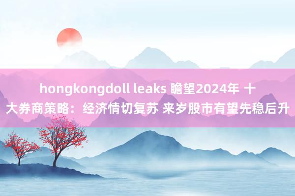 hongkongdoll leaks 瞻望2024年 十大券商策略：经济情切复苏 来岁股市有望先稳后升