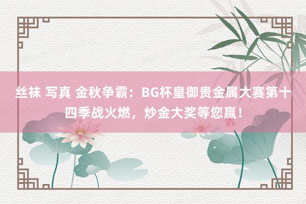 丝袜 写真 金秋争霸：BG杯皇御贵金属大赛第十四季战火燃，炒金大奖等您赢！