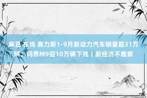 麻豆 在线 赛力斯1-9月新动力汽车销量超31万辆，问界M9迎10万辆下线丨新经济不雅察