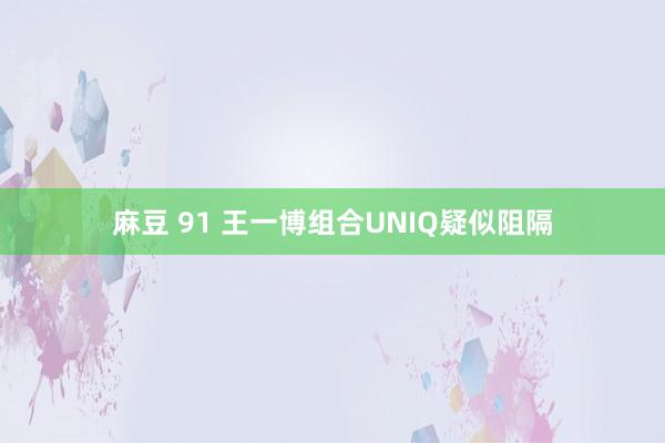 麻豆 91 王一博组合UNIQ疑似阻隔