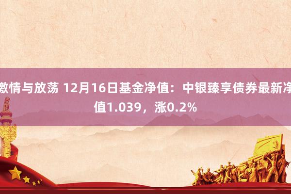 激情与放荡 12月16日基金净值：中银臻享债券最新净值1.039，涨0.2%