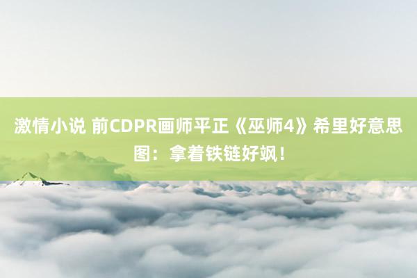 激情小说 前CDPR画师平正《巫师4》希里好意思图：拿着铁链好飒！