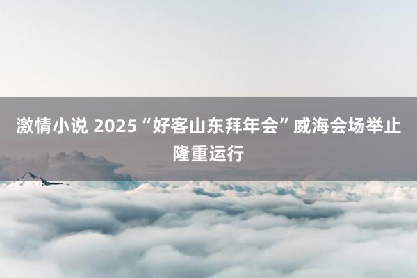 激情小说 2025“好客山东拜年会”威海会场举止隆重运行