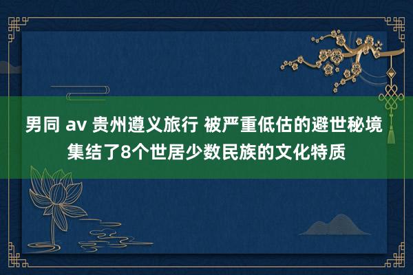 男同 av 贵州遵义旅行 被严重低估的避世秘境 集结了8个世居少数民族的文化特质