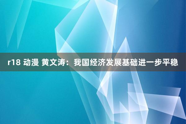 r18 动漫 黄文涛：我国经济发展基础进一步平稳