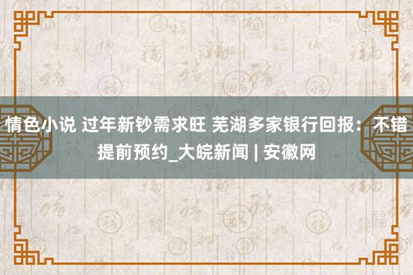 情色小说 过年新钞需求旺 芜湖多家银行回报：不错提前预约_大皖新闻 | 安徽网